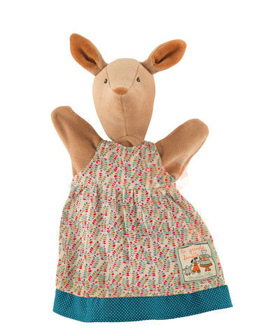  grande famille marionnette blanche biche robe fleur 